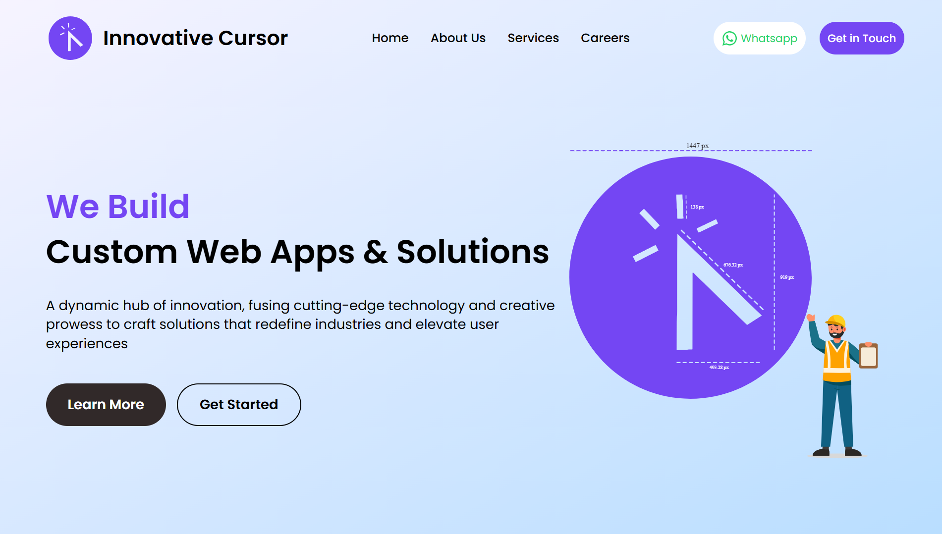 Website Development for IT Services Startup